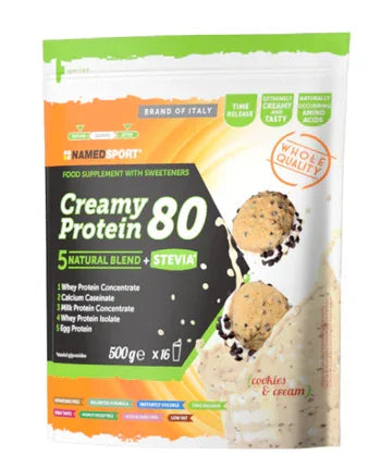 CREAMY PROTEIN 80 COOKIES & CREAM 500 G - Farmaspeed