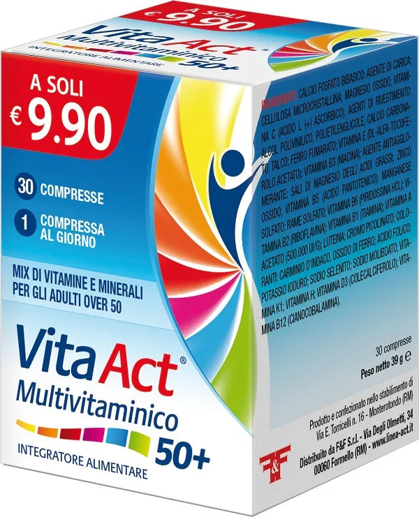 VITA ACT MULTIVITAMINICO 50+ 30 COMPRESSE - Farmaspeed