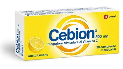 CEBION MASTICABILE LIMONE VITAMINA C 500 MG 20 COMPRESSE - Farmaspeed