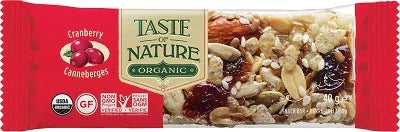 TASTE OF NATURE BARRETTA AI CRANBERRIES BIO VEGAN 40 G - Farmaspeed