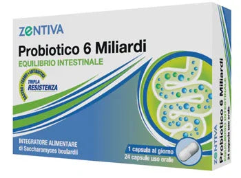 ZENTIVA PROBIOTICO 6 MILIARDI 24 CAPSULE VEGETALI - Farmaspeed