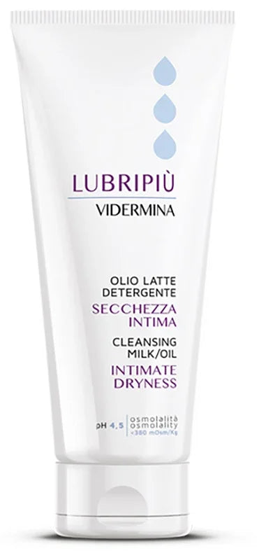 VIDERMINA LUBRIPIU' OLIO LATTE DETERGENTE SECCHEZZA INTIMA 200 ML - Farmaspeed