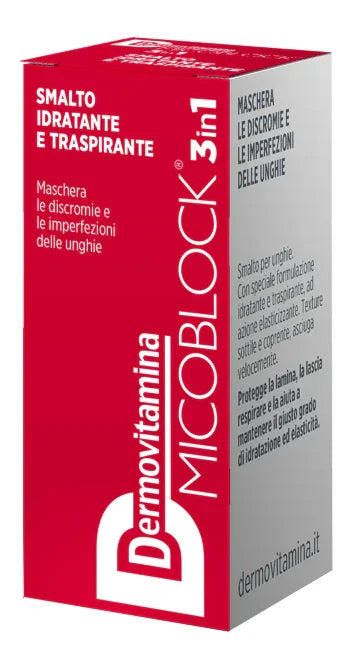 DERMOVITAMINA MICOBLOCK 3 IN 1 SMALTO IDRATANTE E TRASPIRANTE ROSSO 5 ML - Farmaspeed