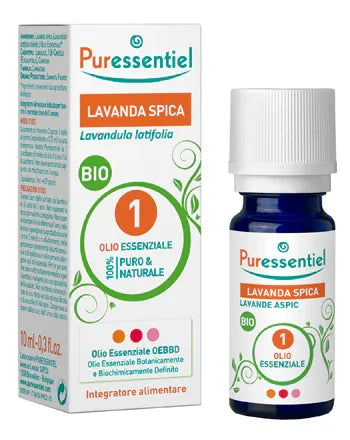PURESSENTIEL LAVANDA SPICA OLIO ESSENZIALE BIO 10 ML - Farmaspeed