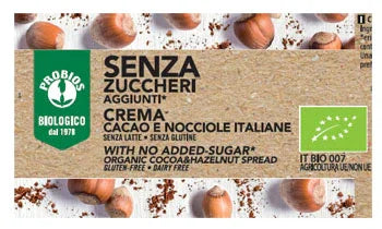 CREMA SPALMABILE CACAO/NOCCIOLE SENZA ZUCCHERI AGGIUNTI 200 G - Farmaspeed