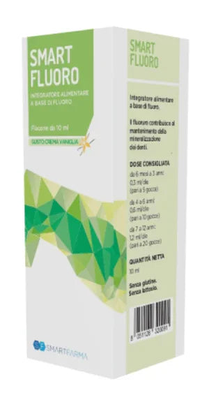 SMART FLUORO GOCCE 10 ML GUSTO CREMA VANIGLIA - Farmaspeed
