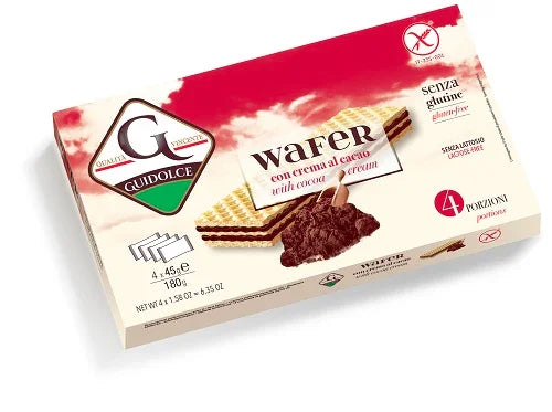 WAFER CON CREMA AL CACAO 4 PORZIONI X 45 G - Farmaspeed