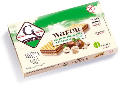 WAFER CON CREMA ALLA NOCCIOLA 4 PORZIONI X 45 G - Farmaspeed