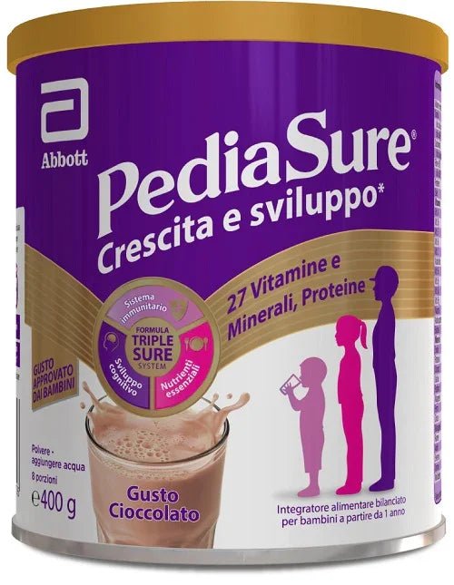 PEDIASURE CRESCITA&SVILUPPO CIOCCOLATO 400 G - Farmaspeed