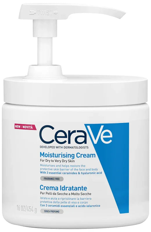 CERAVE CREMA IDRATANTE PER PELLI DA SECCHE A MOLTO SECCHE DISPENSER 454 G - Farmaspeed