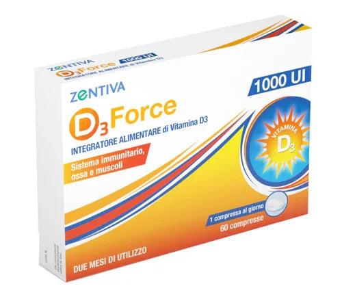 D3 FORCE ZENTIVA 1000UI 60 COMPRESSE - Farmaspeed