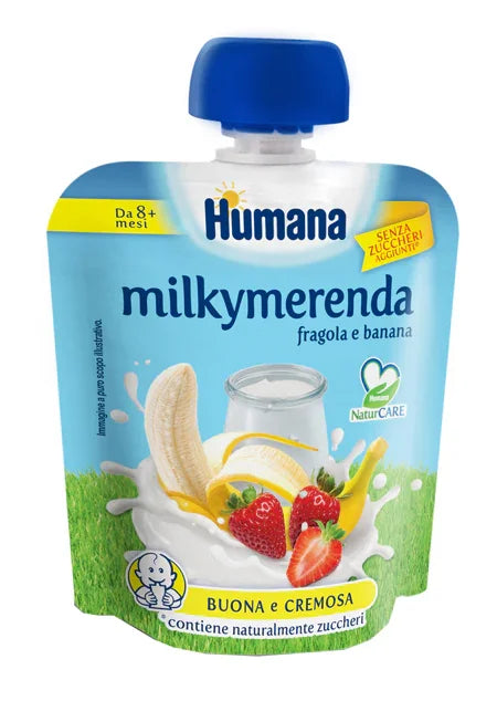 MILKYMERENDA FRAGOLA BANANA 100 G - Farmaspeed