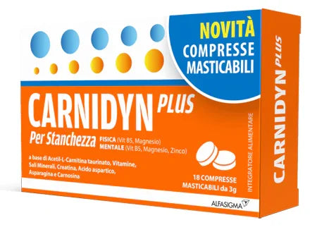 CARNIDYN PLUS 18 COMPRESSE MASTICABILI - Farmaspeed