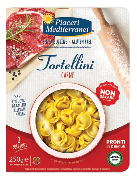 PIACERI MEDITERRANEI TORTELLINI CARNE 250 G - Farmaspeed