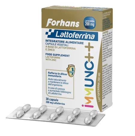 FORHANS LATTOFERRINA IMMUNO++ 200 MG LATTOFERRINA 30 CAPSULE - Farmaspeed