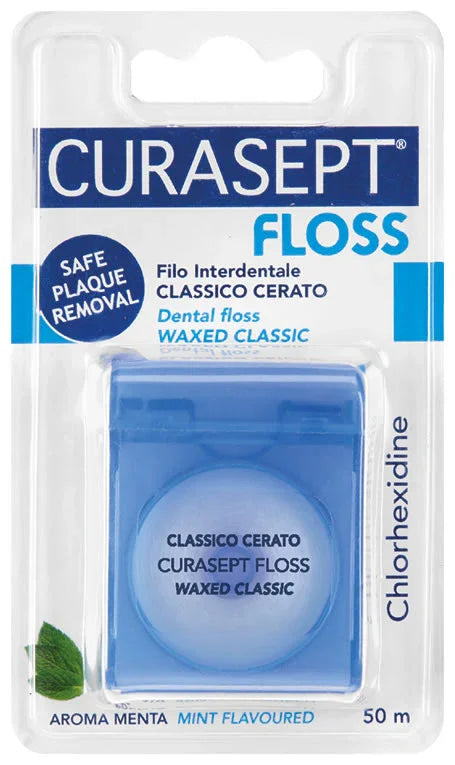 CURASEPT FLOSS CLASSIC CERATO CLOREXIDINA - Farmaspeed