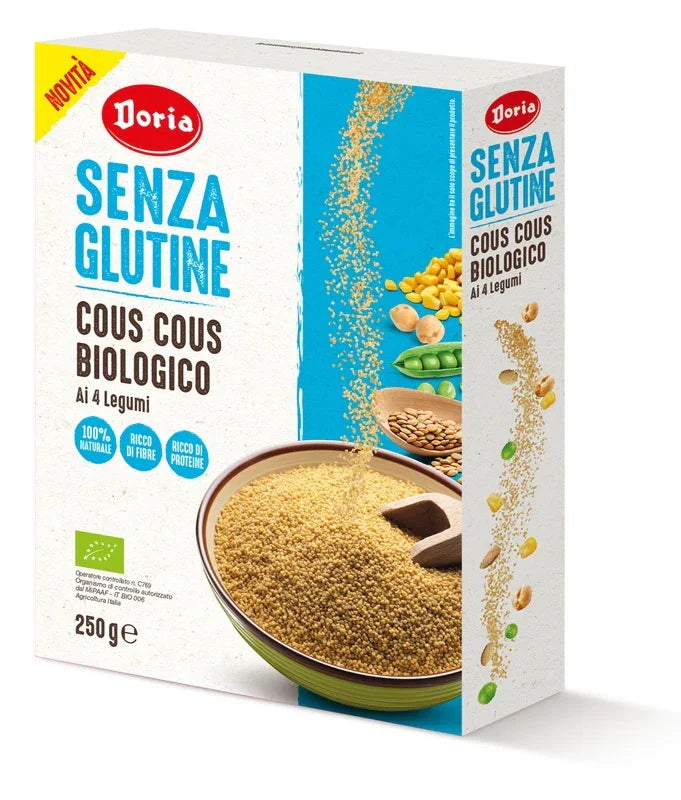 DORIA COUS COUS BIOLOGICO 4 LEGUMI 250 G - Farmaspeed
