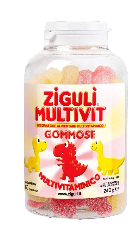 ZIGULI MULTIVIT FRAGOLA E BANANA 60 GOMMOSE - Farmaspeed