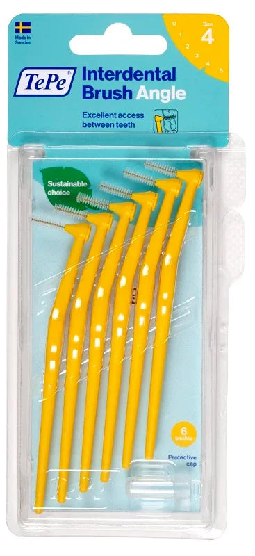TEPE ANGLE SCOVOLINO GIALLO 0,7MM 6 PEZZI - Farmaspeed