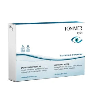 TONIMER EYES SALVIETTINE OFTALMICHE 16 PEZZI - Farmaspeed