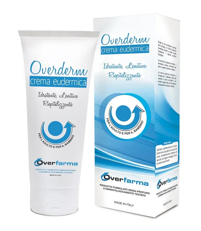 OVERDERM CREMA EUDERMICA IDRATANTE LENITIVA PER ADULTI E BAMBINI 75 ML - Farmaspeed