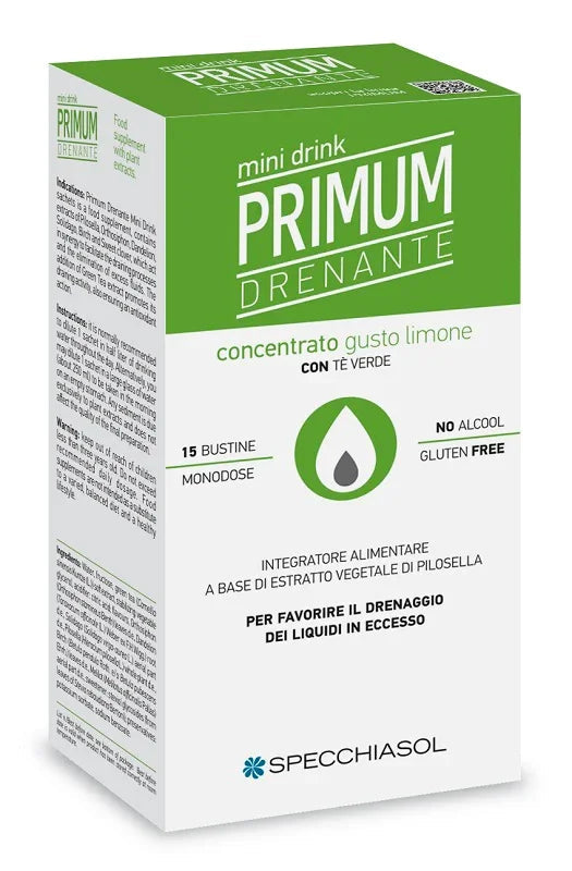 PRIMUM DRENANTE MINIDRINK LIMONE 15 STICK DA 10 ML - Farmaspeed