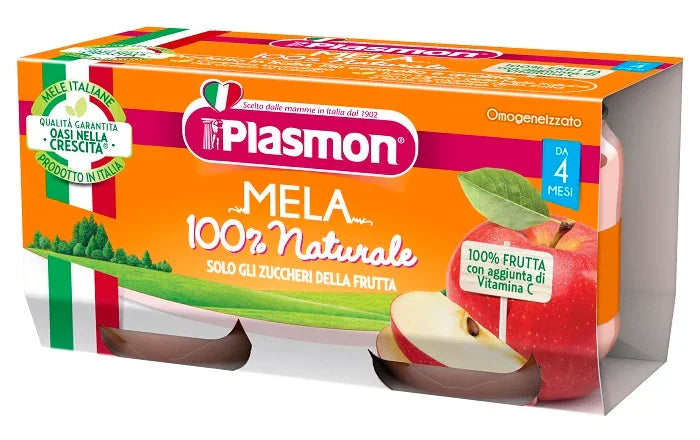 PLASMON OMOGENEIZZATO MELA 2 X 80 G - Farmaspeed