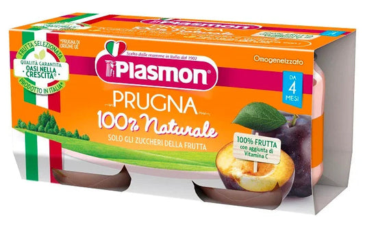 PLASMON OMOGENEIZZATO PRUGNA 2 X 80 G - Farmaspeed