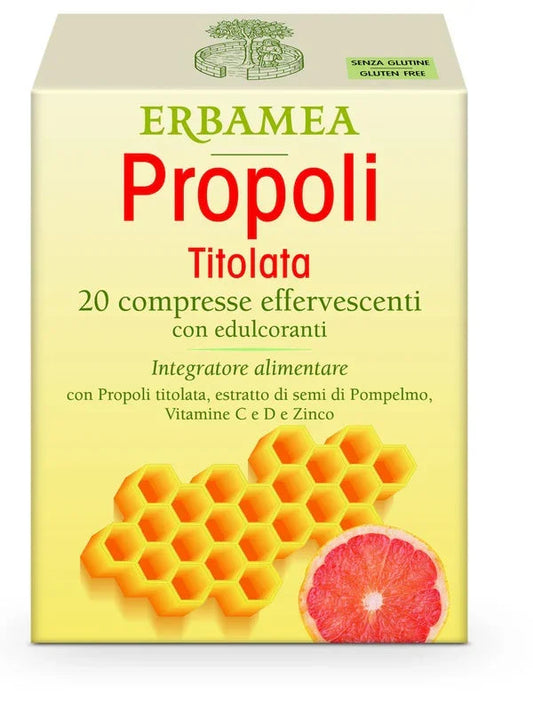 PROPOLI TITOLATA 20 COMPRESSE EFFERVESCENTI - Farmaspeed