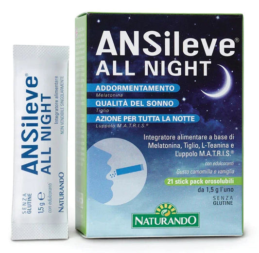ANSILEVE ALL NIGHT 21 STICK PACK OROSOLUBILI - Farmaspeed