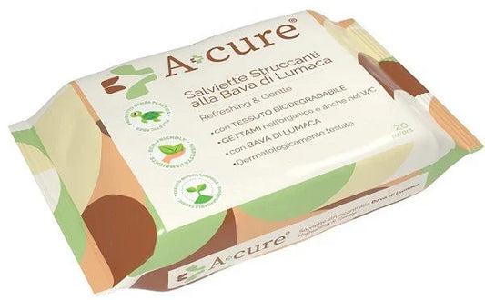 A+CURE STRUCCANTE BAVA DI LUMACA POCKET MAXI 20 SALVIETTE - Farmaspeed