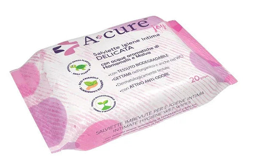 A+CURE IGIENE INTIMA DELICATA 20 SALVIETTE POCKET MAXI - Farmaspeed