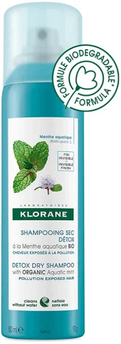 KLORANE SHAMPOO SECCO MENTA 150 ML - Farmaspeed