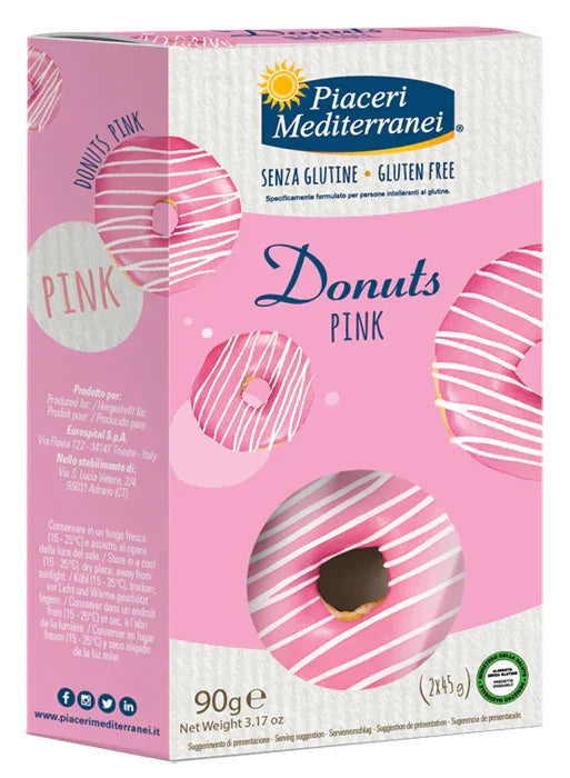 PIACERI MEDITERRANEI DONUTS PINK 90 G - Farmaspeed