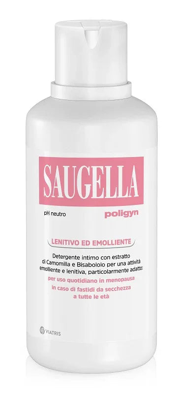 SAUGELLA POLIGYN PH NEUTRO DETERGENTE INTIMO LENITIVO ED EMOLLIENTE 500 ML - Farmaspeed