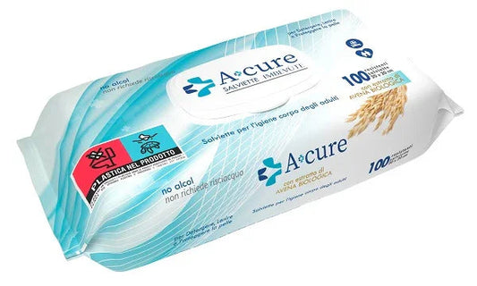 A+CURE IGIENE CORPO SALVIETTE IMBEVUTE 100 PEZZI - Farmaspeed