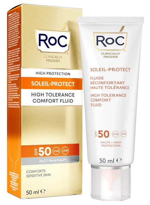 ROC FLUIDO SOLARE VISO SPF 50 ELEVATA TOLLERABILITA' 50 ML - Farmaspeed