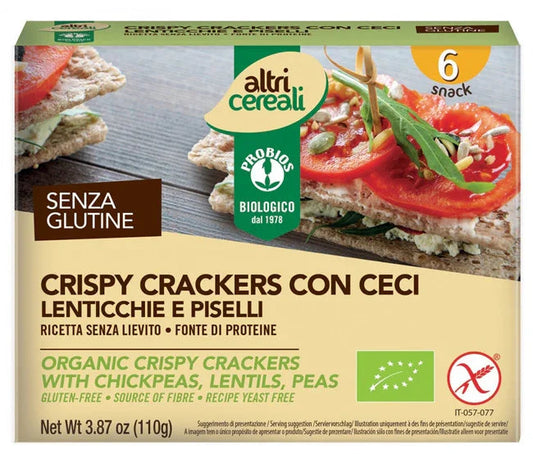 ALTRICEREALI CRISPY CRACKERS CON CECI 110 G - Farmaspeed