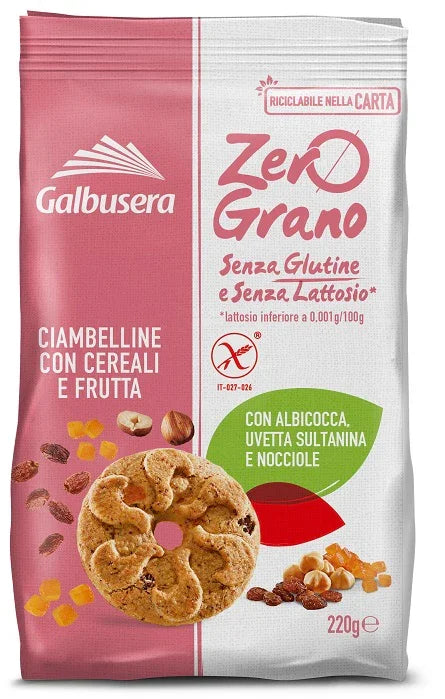 ZEROGRANO FROLLINI CEREALI FRUTTA 220 G - Farmaspeed