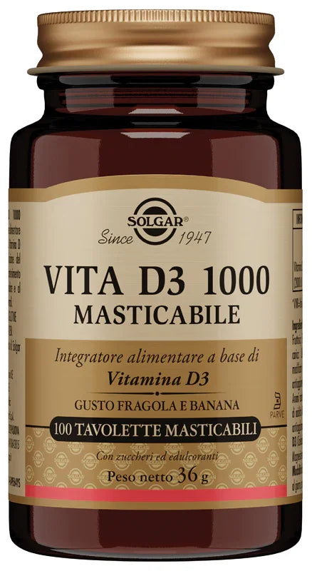 VITA D3 1000 100 TAVOLETTE MASTICABILI - Farmaspeed