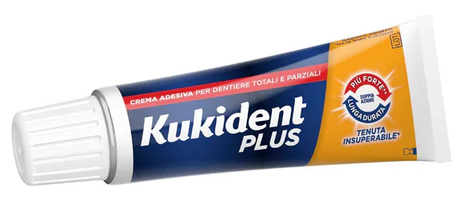 KUKIDENT PLUS DOPPIA AZIONE CREMA ADESIVA DENTIERE 40 G - Farmaspeed