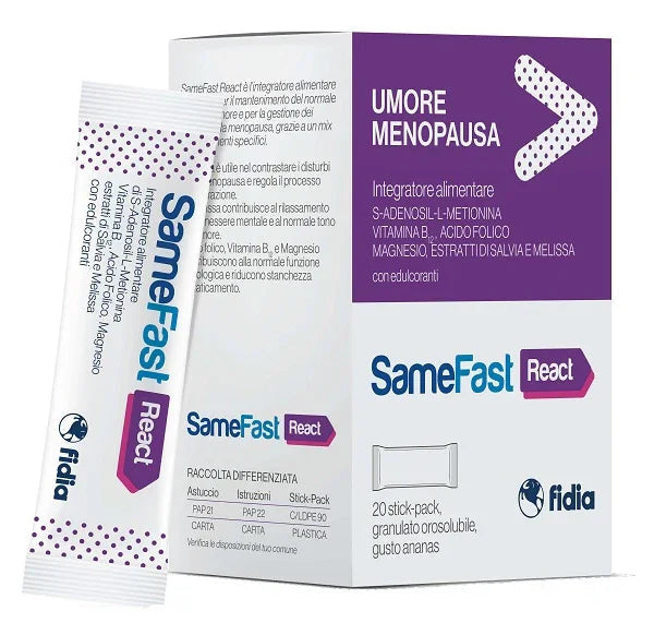 SAMEFAST REACT 20 STICK PACK - Farmaspeed