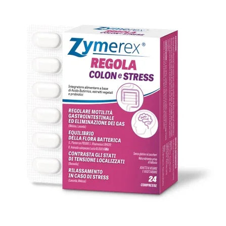 ZYMEREX REGOLA COLON E STRESS 24 COMPRESSE - Farmaspeed