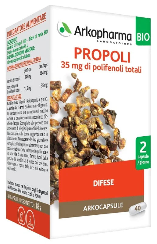 ARKOPHARMA PROPOLI BIO 40 CAPSULE - Farmaspeed