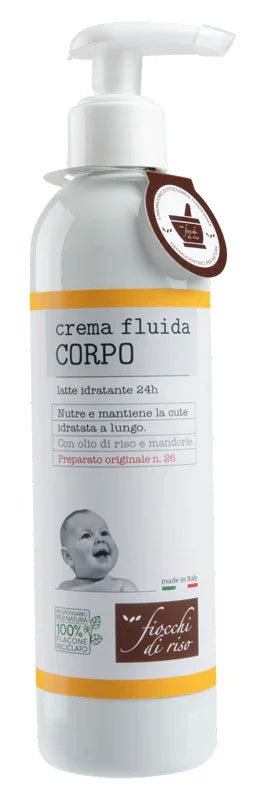 FIOCCHI DI RISO CREMA FLUIDA CORPO IDRATANTE 240 ML - Farmaspeed