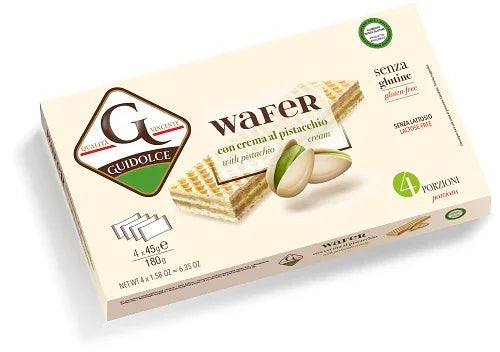WAFER CON CREMA AL PISTACCHIO 4 PORZIONI X 45 G - Farmaspeed