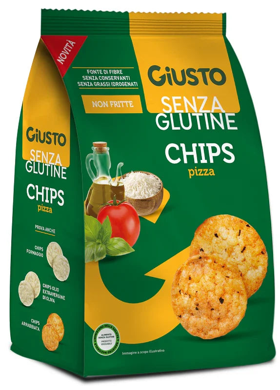 GIUSTO SENZA GLUTINE CHIPS PIZZA 40 G - Farmaspeed