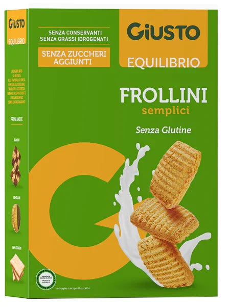 GIUSTO SENZA GLUTINE FROLLINI SEMPLICI 250 G - Farmaspeed