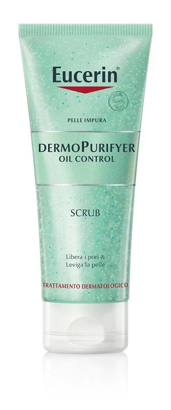 EUCERIN PELLE IMPURA DERMOPURIFYER OIL CONTROL SCRUB 100 ML - Farmaspeed