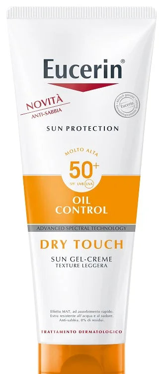 EUCERIN SUN PROTECTION OIL CONTROL DRY TOUCH SPF 50+ SUN GEL CREME 200 ML - Farmaspeed